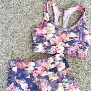 Jessica Simpson 2-Piece Tummy Control Workout Set S